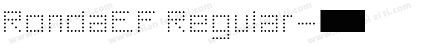 RondaEF Regular字体转换